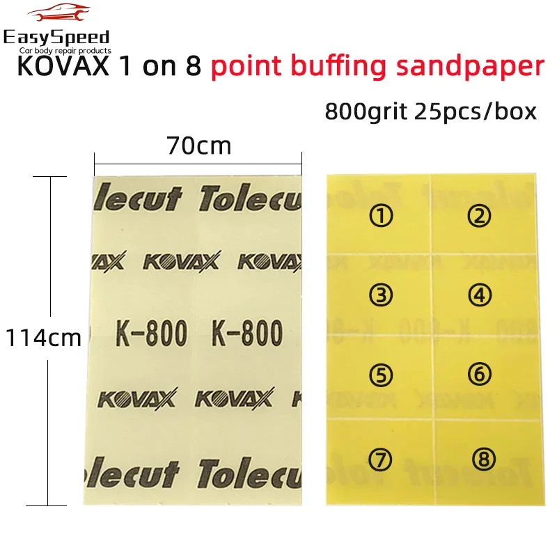 KOVAX Car Paint Surface Fine Polishing And Grinding 1 Open 8 Polishing Sandpaper Point Grinding Block To Remove Dust Point