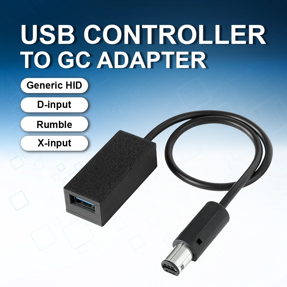 Adaptador de controlador USB GameCube GCUSB Compatible con el controlador GameCube original para juegos de PC