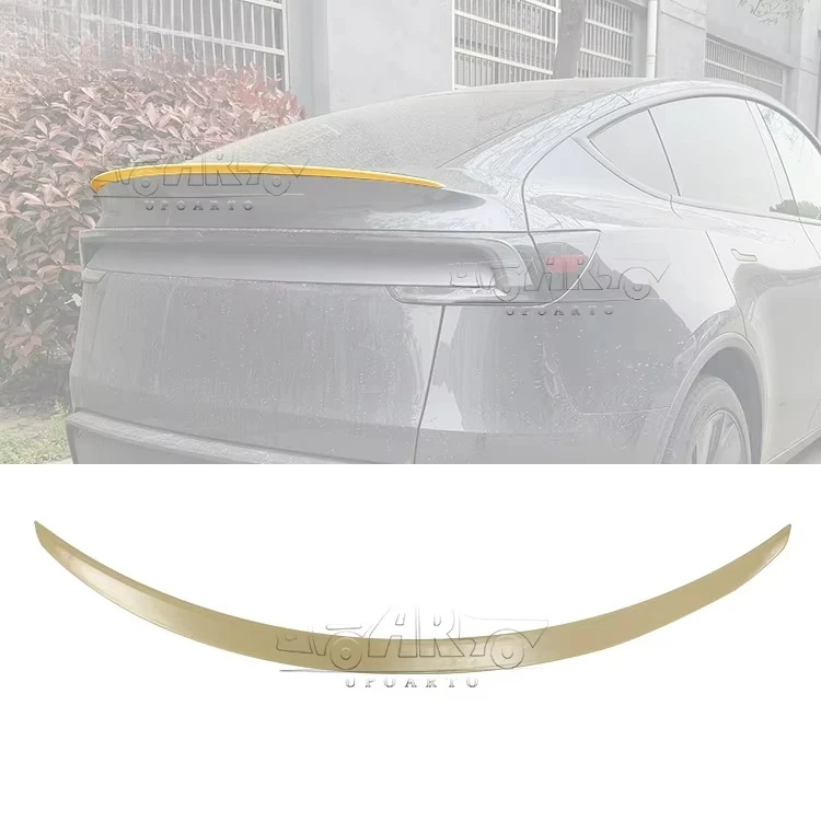 

Tail Spoiler Plastic Trunk Spoiler Carbon Fiber Look Orginal Factory Style 2 Rear Spoiler for Model Y 2025+