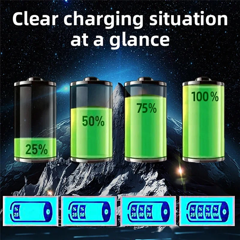 Self-Stop Battery Charger Motorcycle Battery Charger 400A 12V24v 220W Intelligent Pulse Repair Charger EU-PLUG