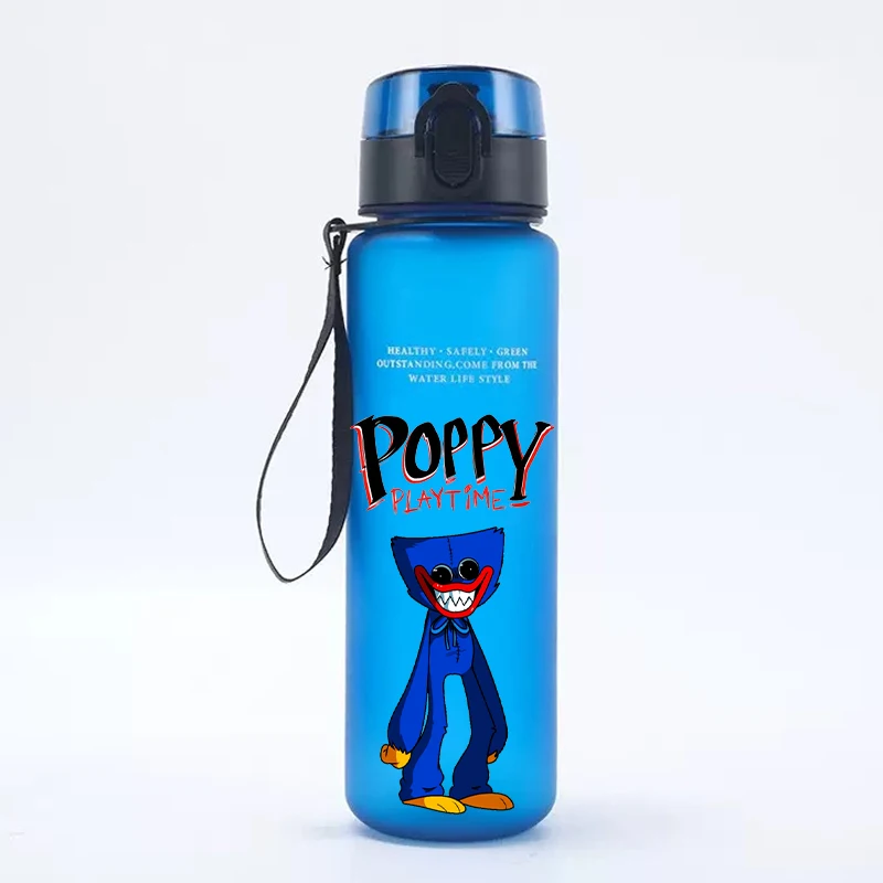Water Bottle Game P&Poppys-Playtimes Kids Anime Huggy Wuggy 650ml Cup Boys Girls Outdoor Sports Mug Children Plastic Kettle Gift
