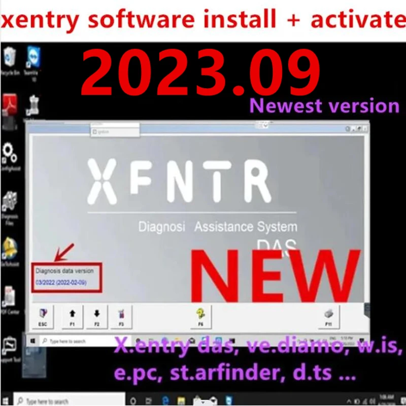 2023 xentry Newest version 2023.09 xentry software install activation remote WIN10/11 64 pro system MB STAR sd C4/C5/C6 software