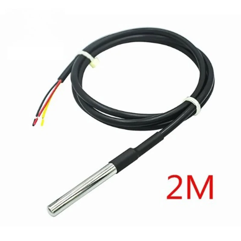 DS18B20 Temperature Sensor Module Kit Waterproof, Digital Sensor Cable Arduino Stainless Steel Probe