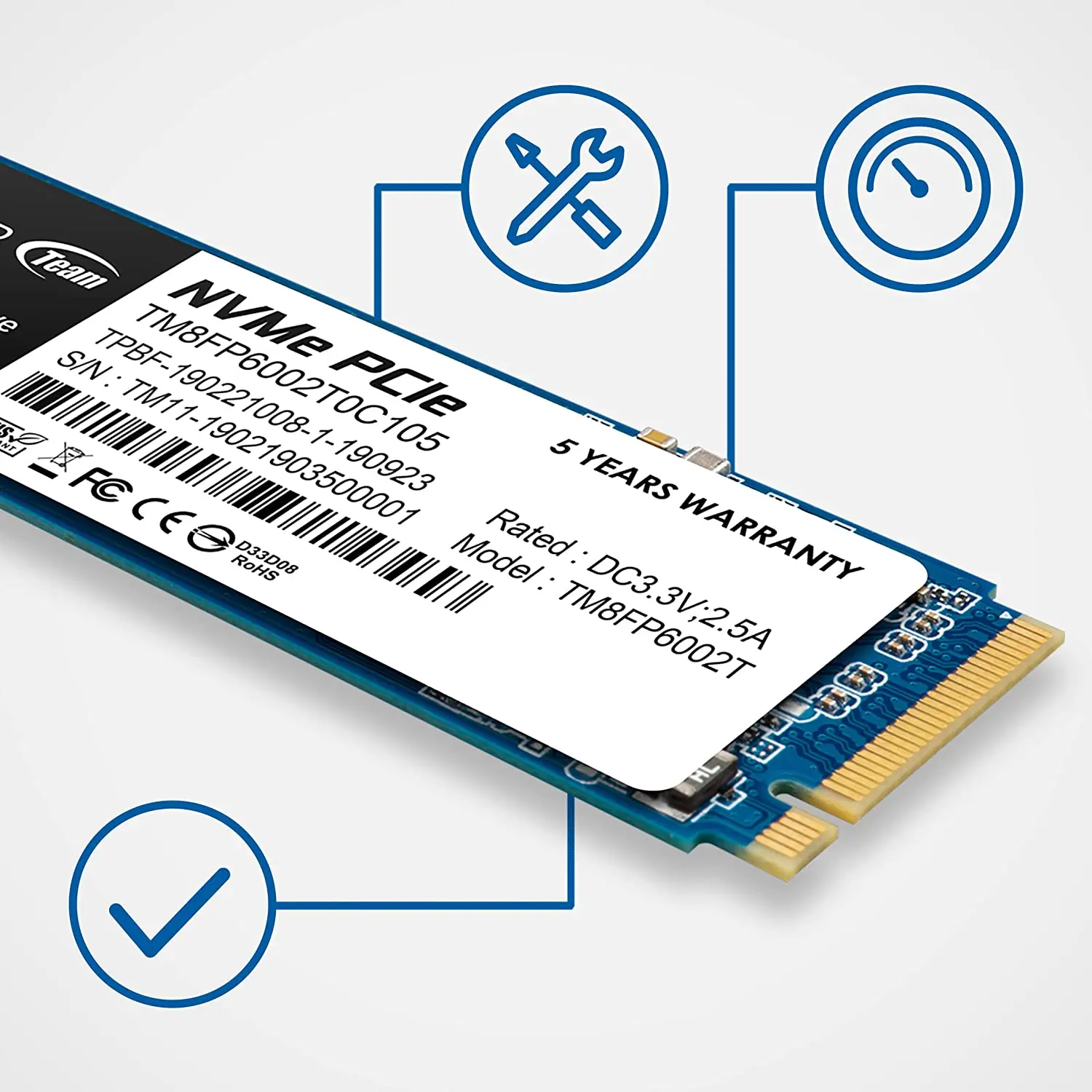 Teamgroup Mp33 Ssd 512Gb 1Tb Nand Nvme 1.3 Pcie Gen 3X4 M.2 2280 Interne Solid State Drive Met Laptop Desktop