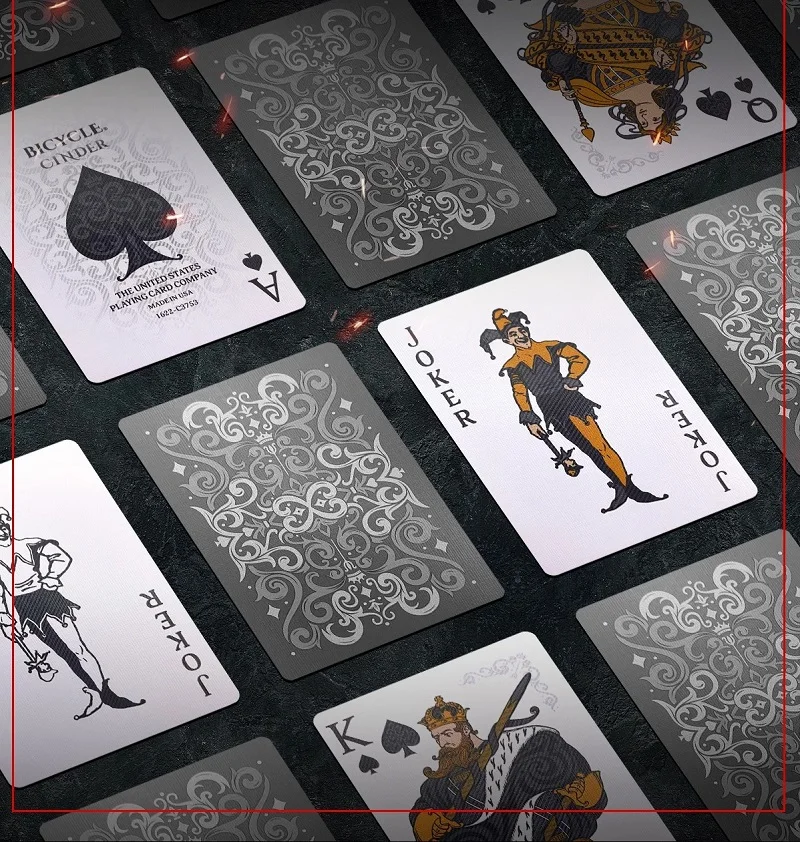 Juego De Cartas De Póker Chapadas En Lámina Dorada, Baraja De Juego De