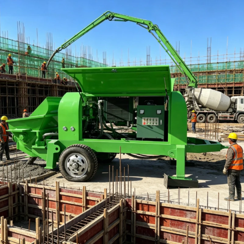 Customized Concrete Conveying Pump Small Secondary Structure Column Pump for Fine Stone Concrete & Mortar