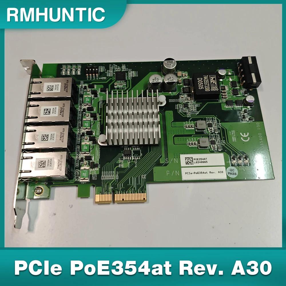 four port POE network card PCIe PoE354at Rev. A30