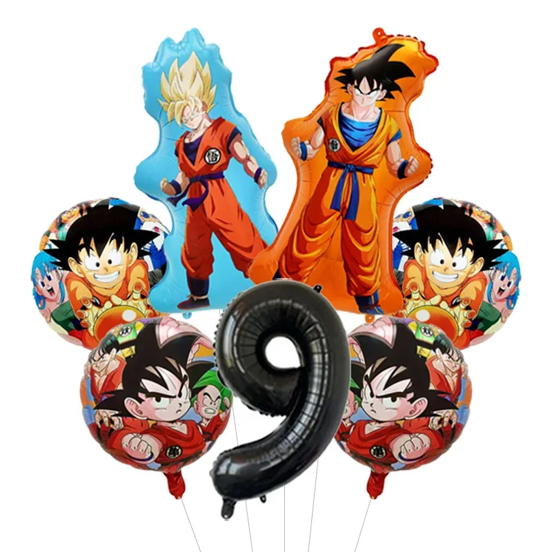 Dragon Ball Z Themen-Bachelor-Party Ballon-Set Vier-Sterne-Folienballon mit Goku-Aufdruck für Anime-Fans Feier – Detail 9