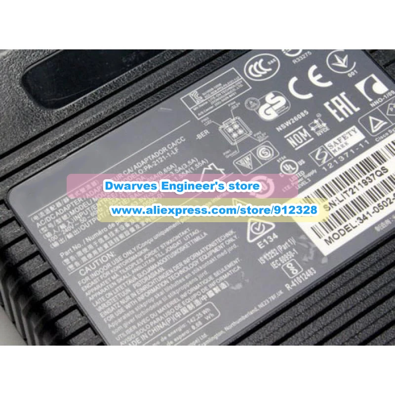 Imagem -03 - Adaptador do Liteon-poder Pa21211-lf para Cisco Adaptador do Poder 3410502-01 12v53.5v 1.55a 891f 896 890 4pin Genuíno