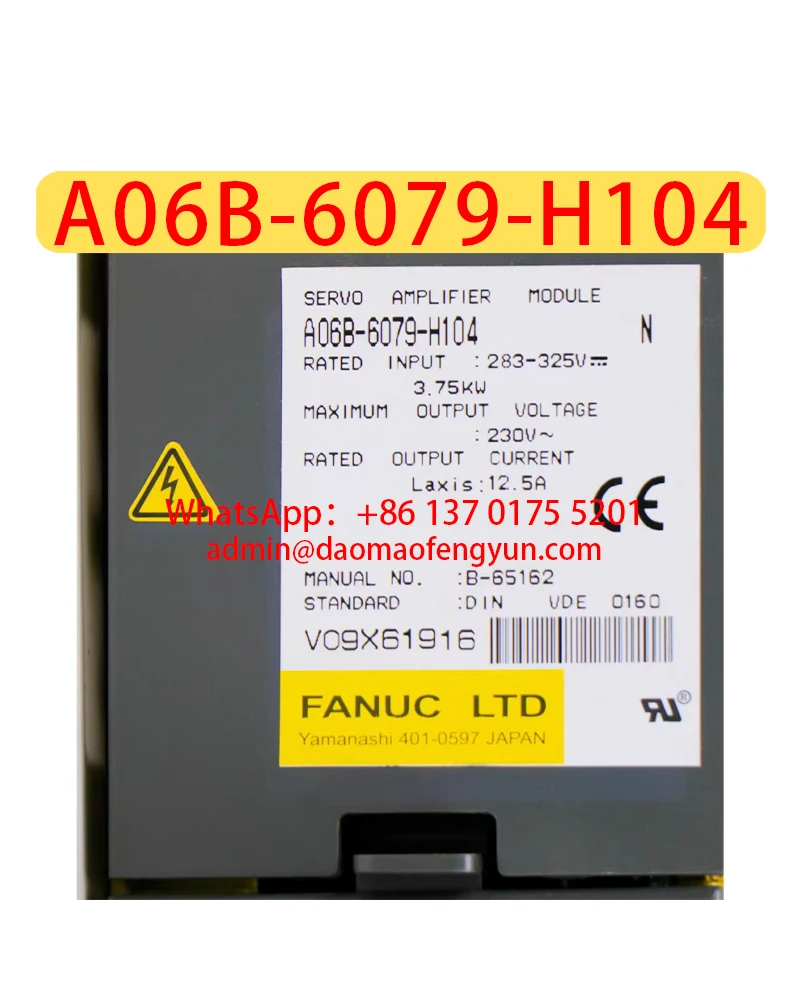 

A06B-6079-H104 Used Servo Amplifiers Servo Drives，Fast shipping，The shipment will be arranged after passing the test