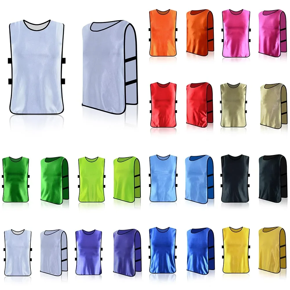 1pc Kid Sports Vests Training Numbered Bibs Practice Quick-Dry Basketball Football Rugby Team Jersey Polyeste