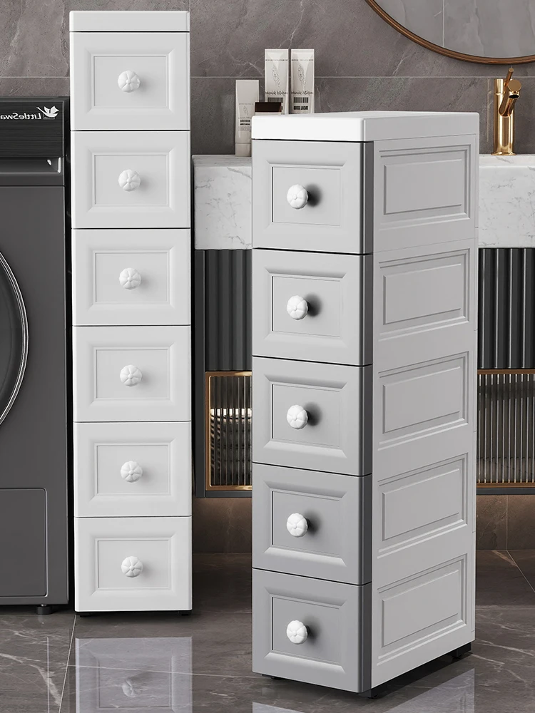 

Narrow Storage Cabinet Pull out elf Wall Corner Space Saver Organizer for Kitchen Batoom Bedroom Living Room