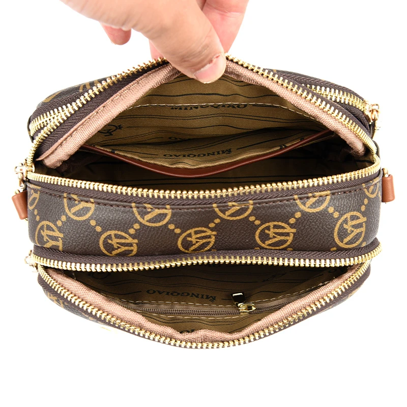 موضة جديدة فاخرة العلامة التجارية حقيبة كتف نسائية عالية الجودة سيدة حقيبة كروسبودي محفظة نسائية مستديرة مقاوم للماء حقائب اليد النسائية #6