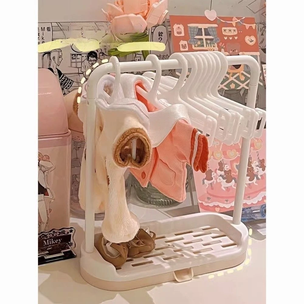Accesorios para colgar ropa de muñeca, perchas especiales para estante de soporte de exhibición de ropa de muñeca BJD de 15/20cm