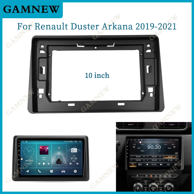 10 Inch Car Frame Fascia Adapter Android Audio Dash Mount Kit For Renault Dacia Duster Arkana 2019-2021