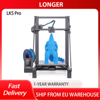 Longer LK5 Pro 3D Printer 90% Pre-Assembled Triangle Design 3Kits TMC2208 Chipsets Silent Motherboard 300 x 300 x 400mm,280W