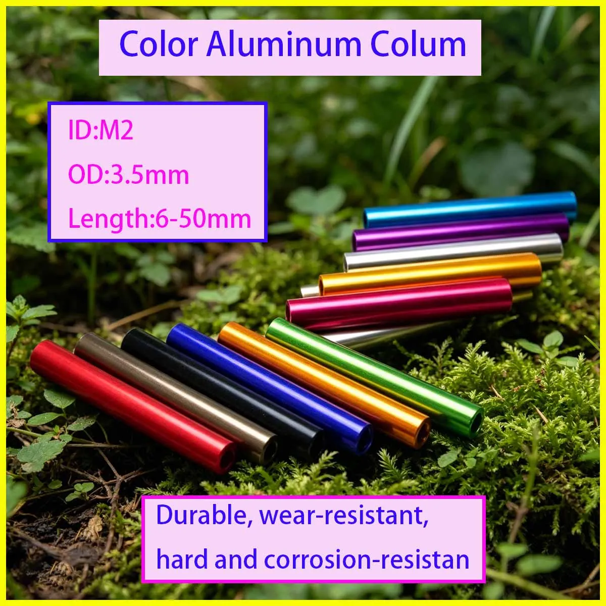 

Color Anodized Aluminum Round Hollow Standoff Columns Through Hole Female-Female Threaded Standoff M2 D3.5 Connector