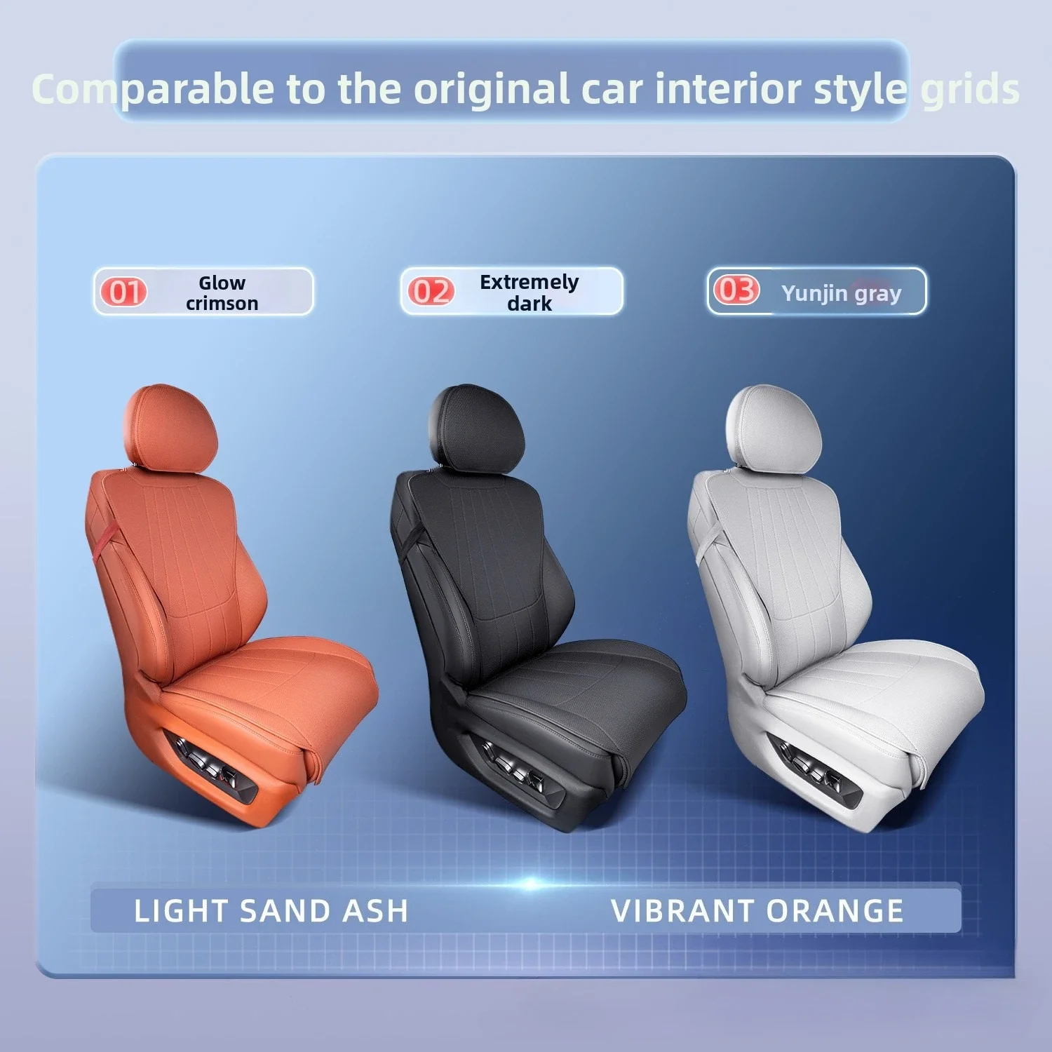 For BYD Tang L Dmi/Dmp/Ev Car seat cushions and covers are breathable suitable for all seasons resistant to dirt and wear