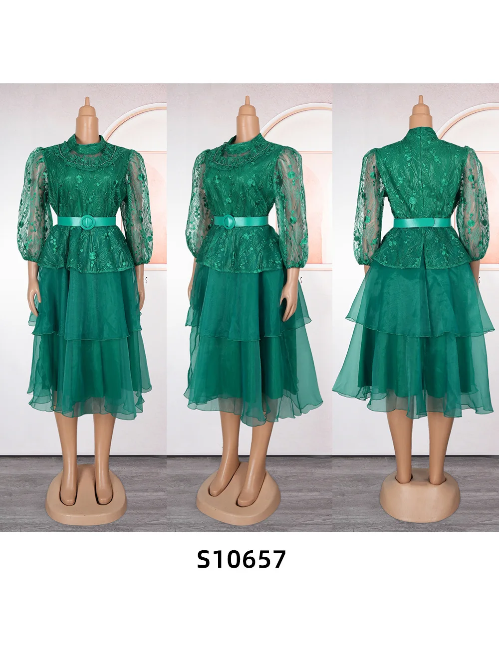 Elegant Plus Size African Party Dresses for Women 2025 Long Sleeve Evening Gown Elegant Christmas Muslim Chiffon Maxi Dress Robe