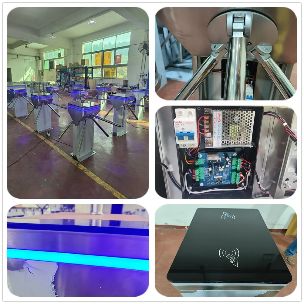 Exit Security Turnstile Double-Movement Pedestrian Tripod Turnstile Popular Tourist Attraction Qr Code Entry