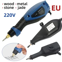 EU 220V Electric Engraver for Plotter Machine Wood Small Metal Woodmaking Depth Carving Tool Jewelry Carving Pen Lettering Pen
