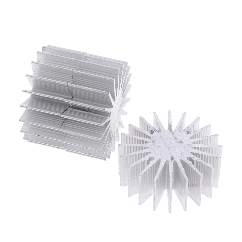 5PC 1W 3W LED Aluminum Heatsink Radiator For Household Lamp Radiator Replaceabl 36mm Diameter Height 15mm Heat Sink