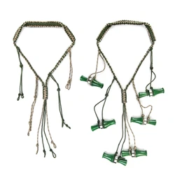 Hunting Decoy Rope Duck Call Lanyard Cord Hunter Game Adjustable 12 Rings Braided Whistle Bird Collar Sling Hunting Supplies New