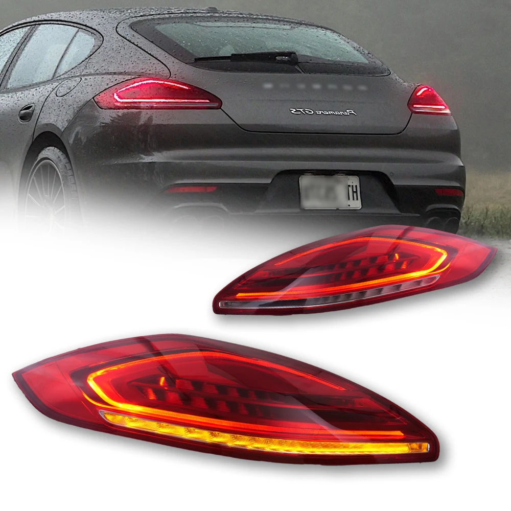 Luz da cauda do carro para Porsche Panamera, luzes diurnas, sinais de virar, 970.2 lanterna, 2014-2016