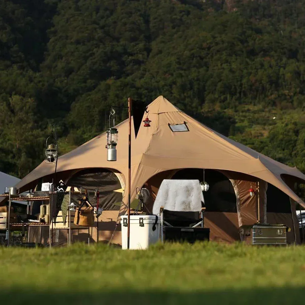 Waterproof Outdoor Camping Cotton Canvas Bell Tent