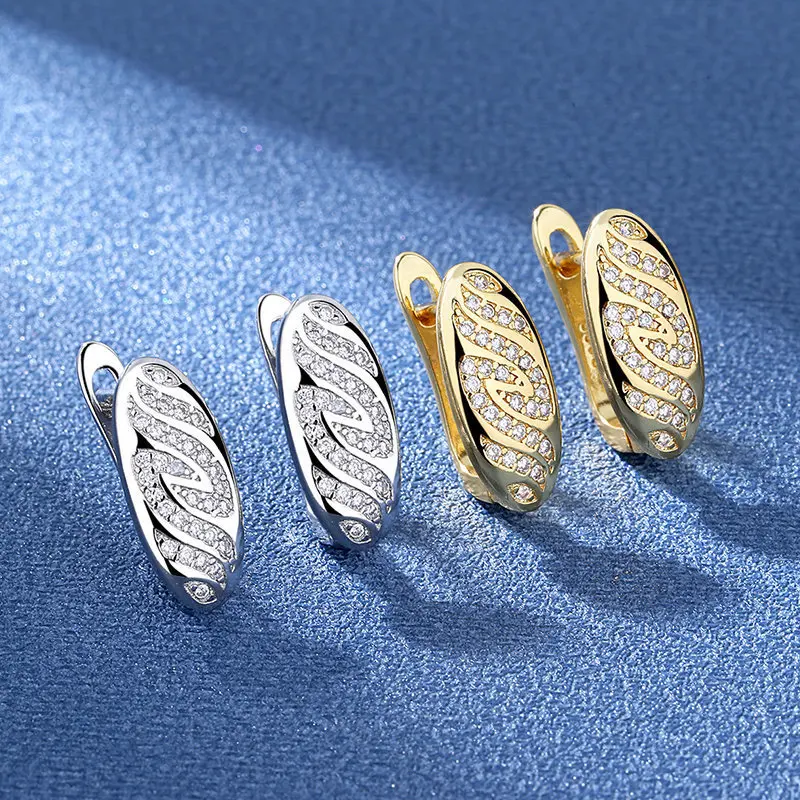 Ohrringe aus 925er-Sterlingsilber für Damen, runde Zirkon-Ohrringe, funkelnde Party, Hochzeit, Schmuck, Geschenkzubehör