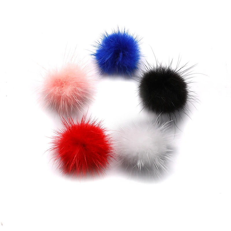 Mini Pom Poms Costura Suprimentos, Unhas Art Design, Mink Bola De Pele, DIY Pompones, 10Pcs