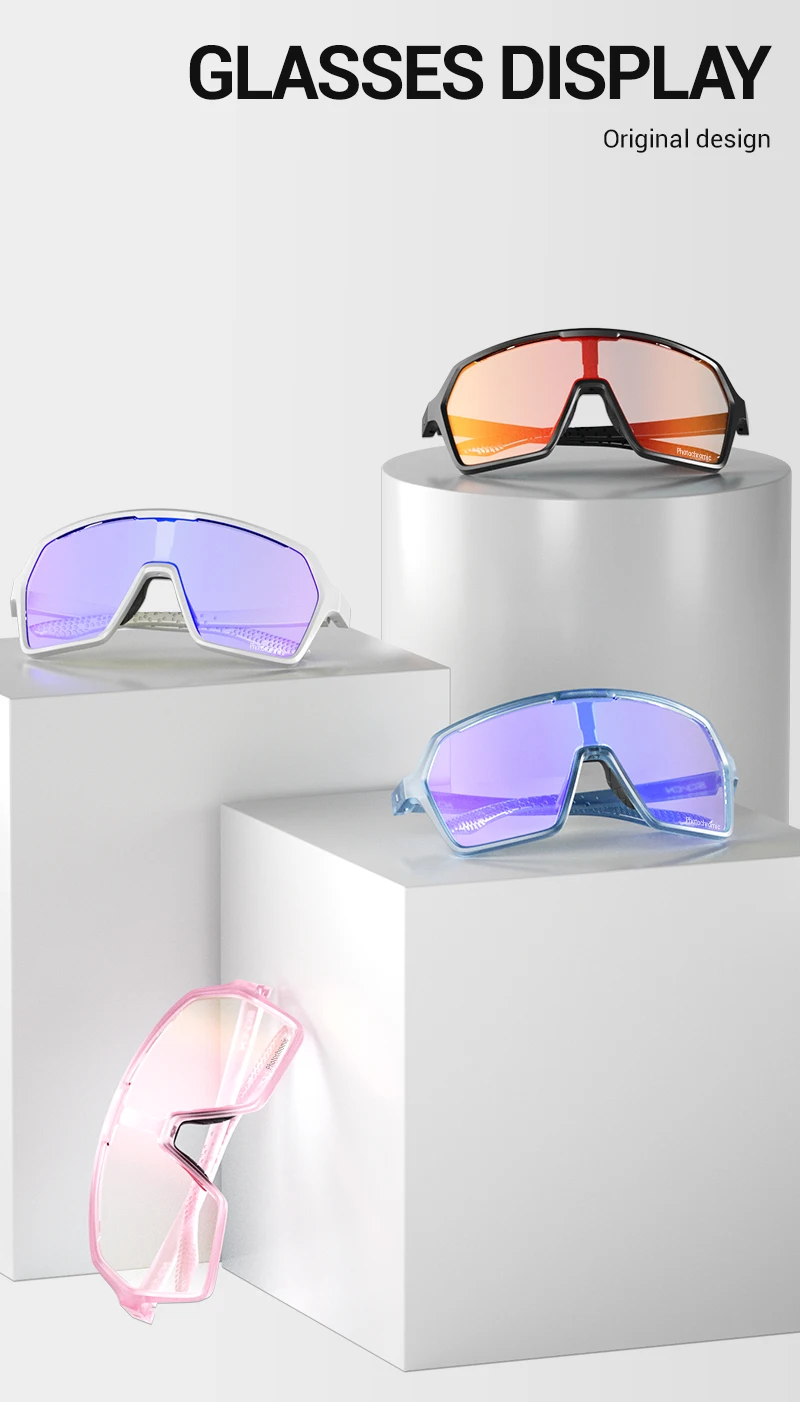 Scvcn Farbe Photochrome Sonnenbrille Radfahren Gläser Sport für Männer Mountainbike Straße Fahrrad Mode Brillen Brille UV400 MTB – Detail 10