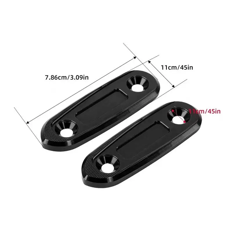 Para yamaha yzf r3 r15 v3 2019 2020 2021 2022 2023 base do espelho retrovisor da motocicleta parabrisas unidade eliminador espelho buraco capa