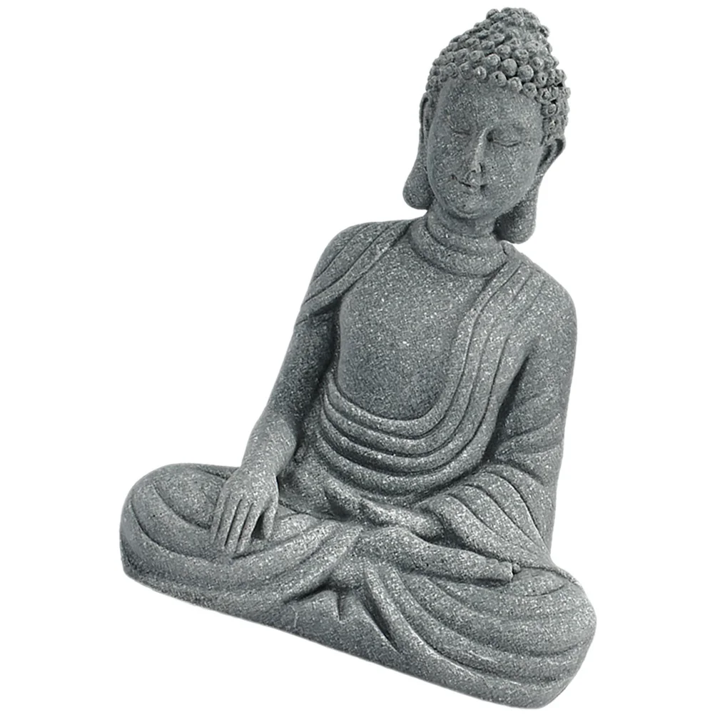 

Buddha Statue Sandstone Compact Micro Landscaping Decor Garden Balcony Zen Home Desktop Decor Buddha Statue Garden Statues