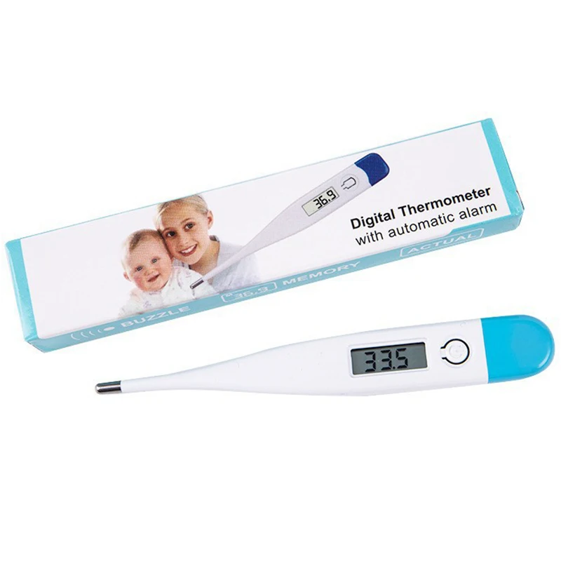 Digital Water Thermometer Accurate Oral and Armpit Temperature Reading Fever Alert Termometer Baby Bath Thermometers