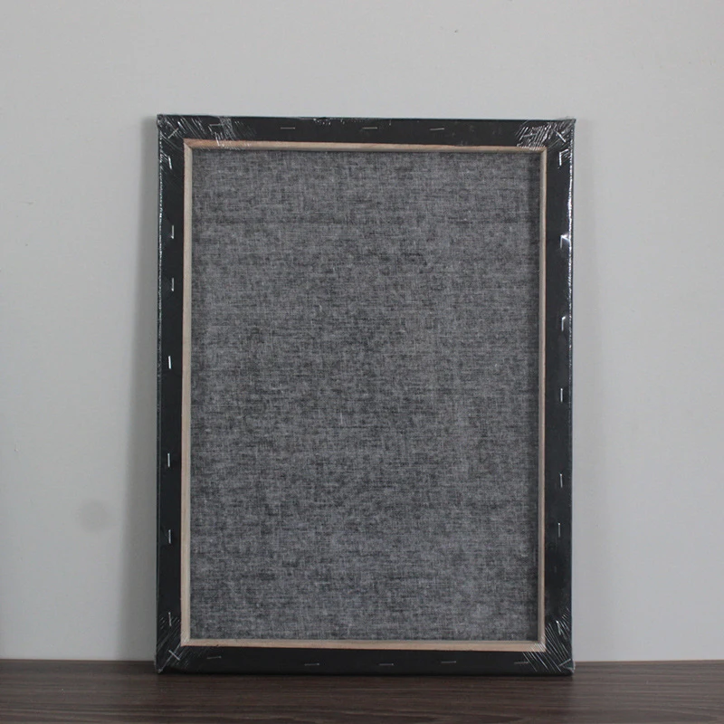 5pcs White And Black Blank Square Canvas Frame,11.81x15.74 Inches ( 30 X 40 Cm) Cotton Artist Canvas Boards For Painting HB-16