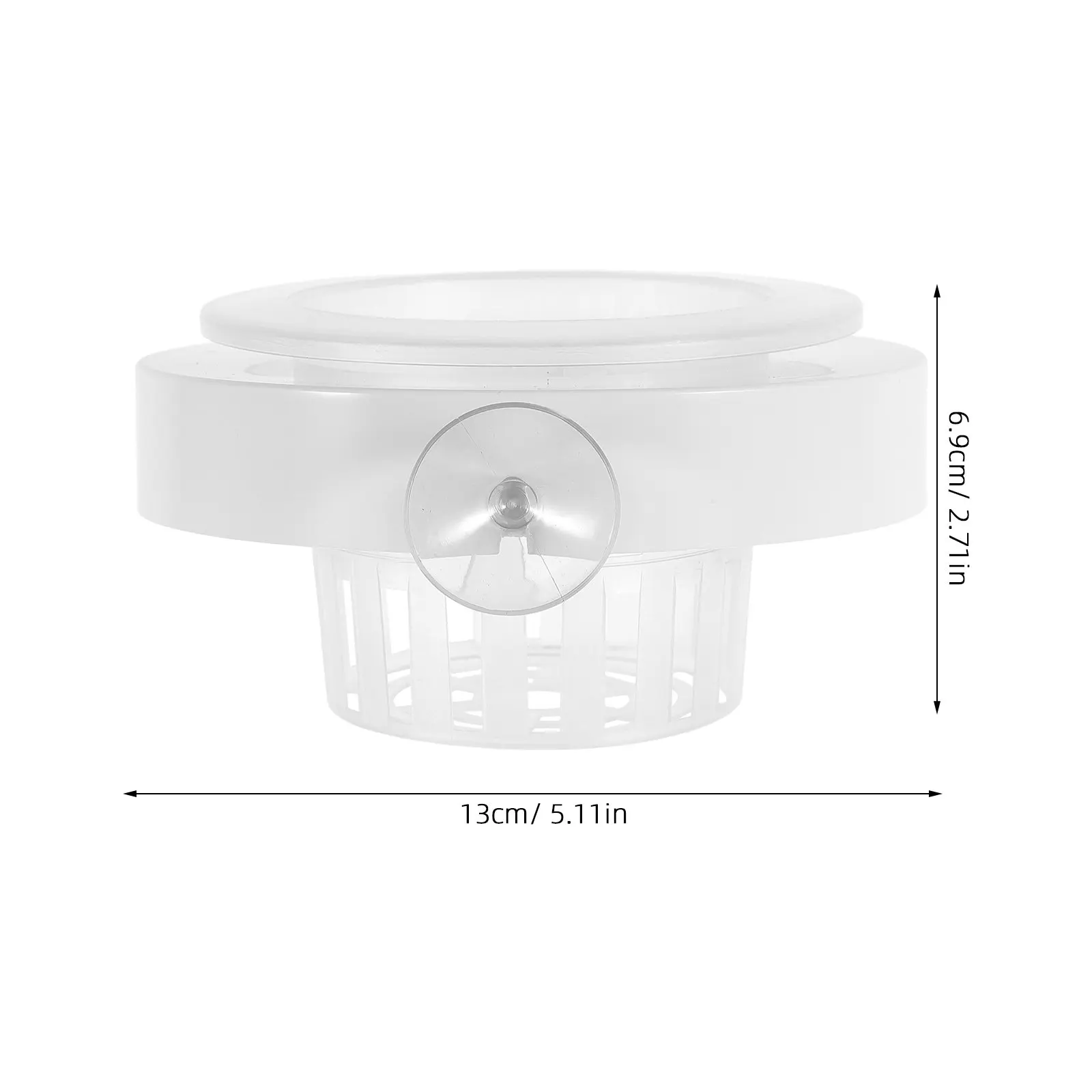 4pcs Floating Aquarium Plant Basket Plastic Aquatic Plant Container Fish Tank Hydroponic Planting Cup with Suction Cup - view 6