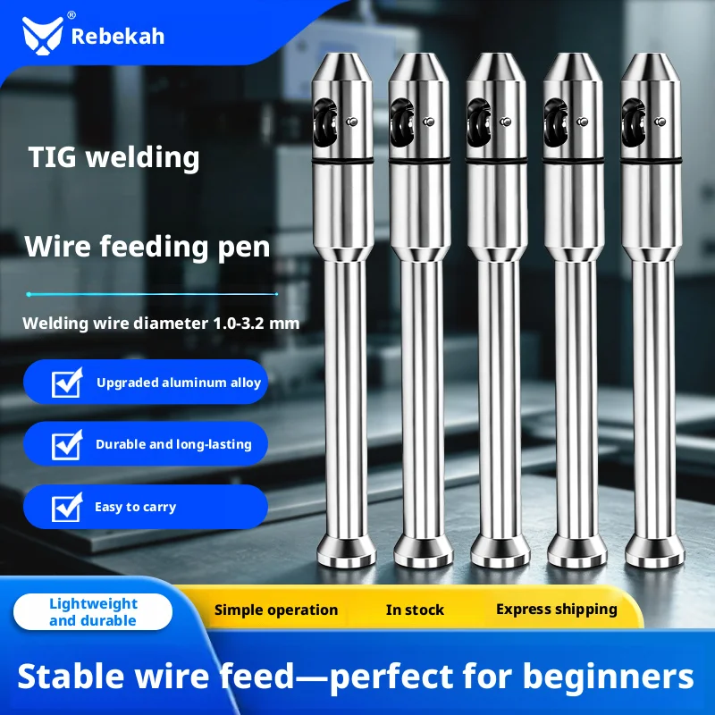 Rebekah TIG Pen Finger Feeder TIG Welding Wire Feeding Pen Argon Arc Filler Rod Holder Aluminum Alloy 1.0-3.2mm Welder Tool