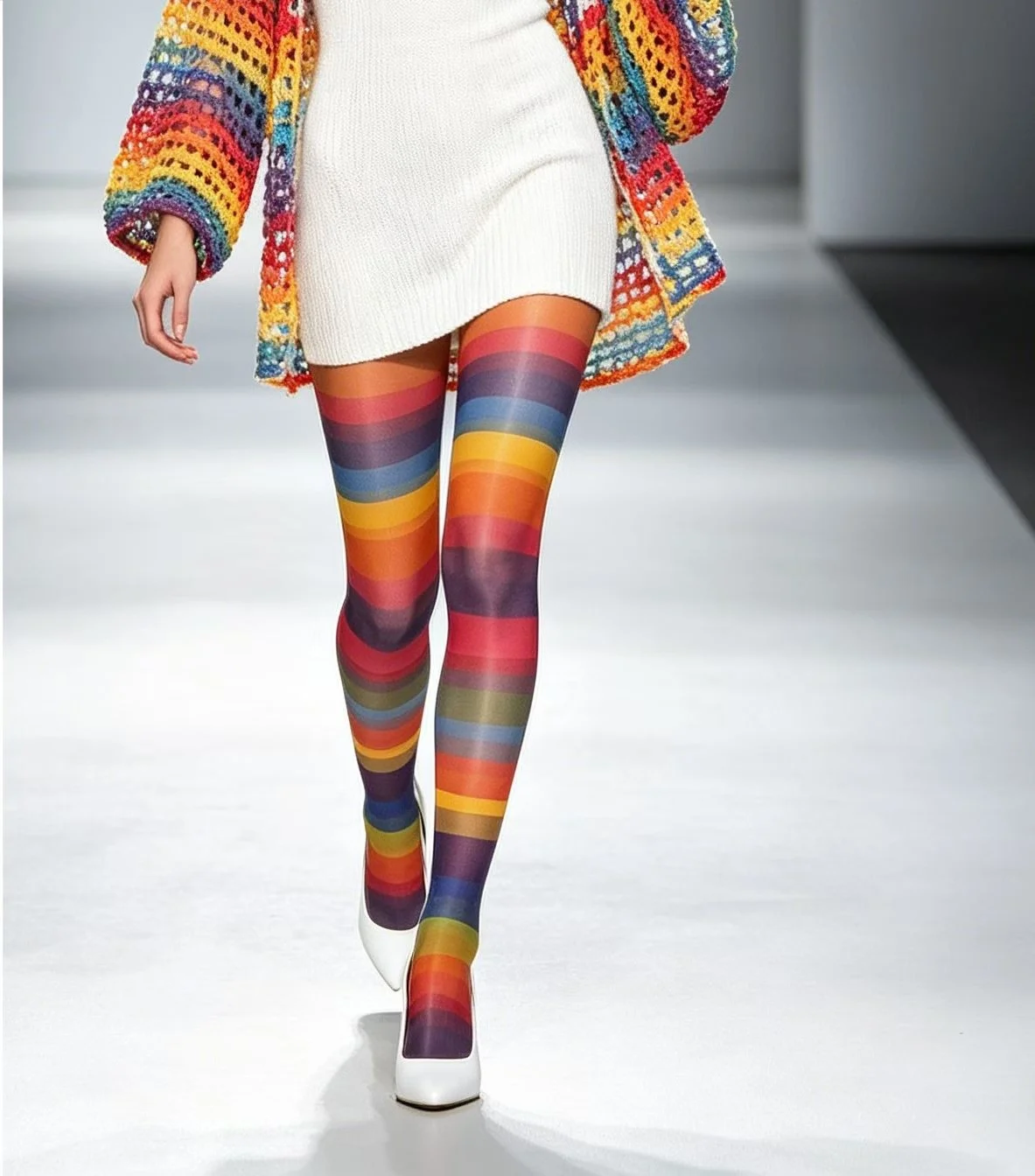 Fashion Week Rainbow Series Pantyhose Lente/Zomer Dopamine Series Pantyhose Jumpsuit Panty's