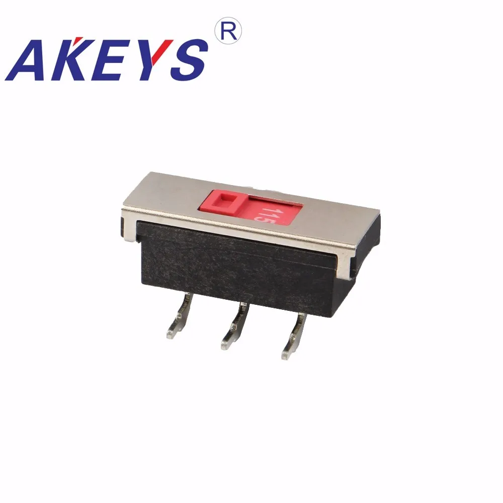 5pcs CH-Z04 230V~115V conversion switch 3 pin side plug-in horizontal toggle switch with iron frame