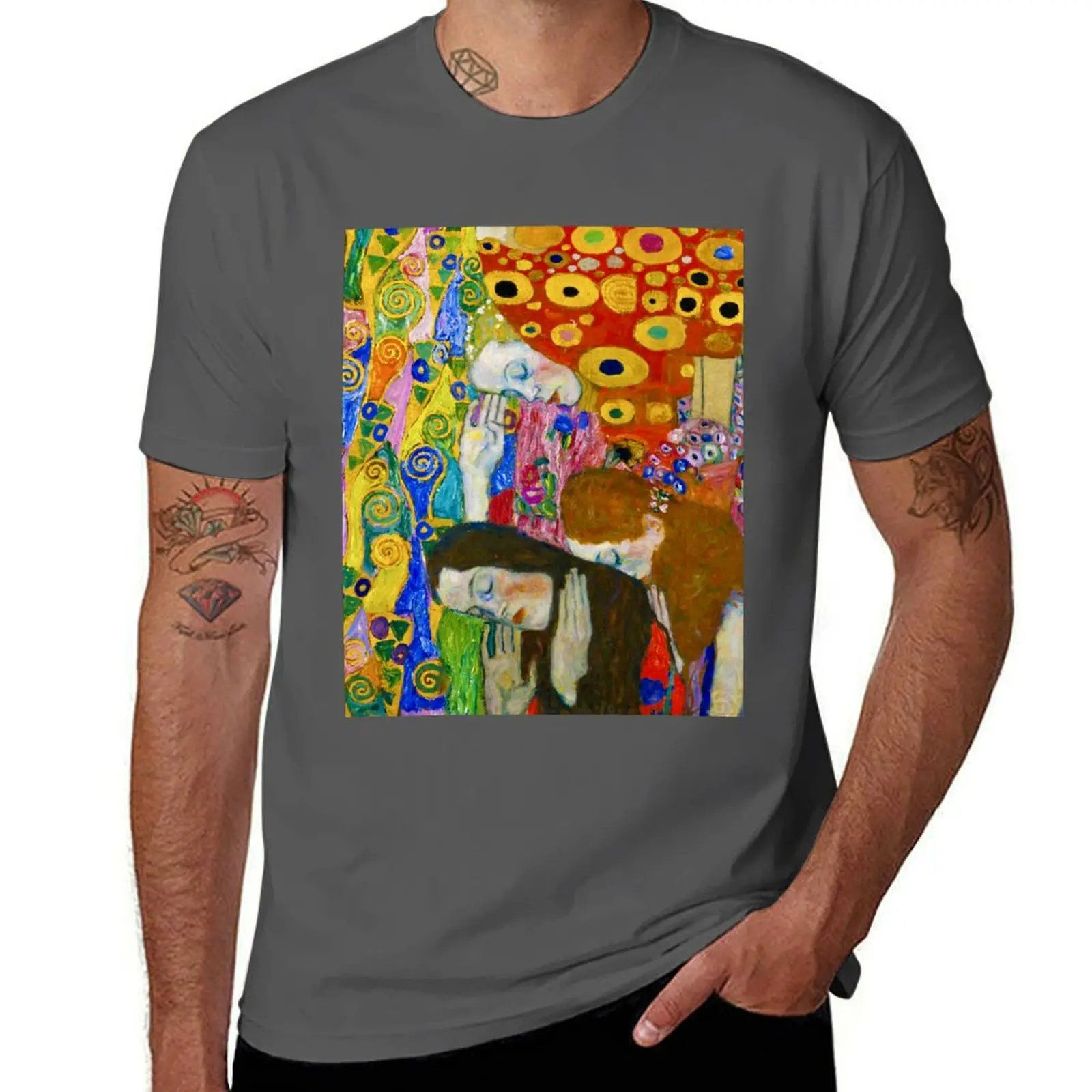 

Gustav Klimt Hope II (detail) T-Shirt Festival Short Sleeve T-Shirt