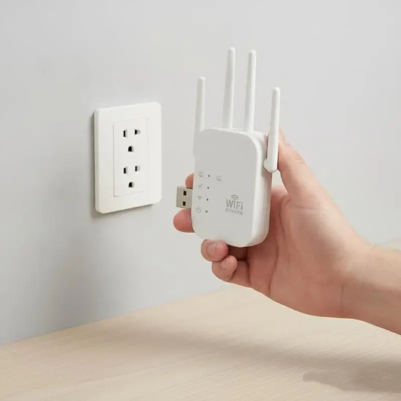 Novo Repetidor WiFi Sem Fio de 1200Mbps, Extensor de Sinal, Amplificador de Rede Dual-Band 2.4G 5G 802.11ac
