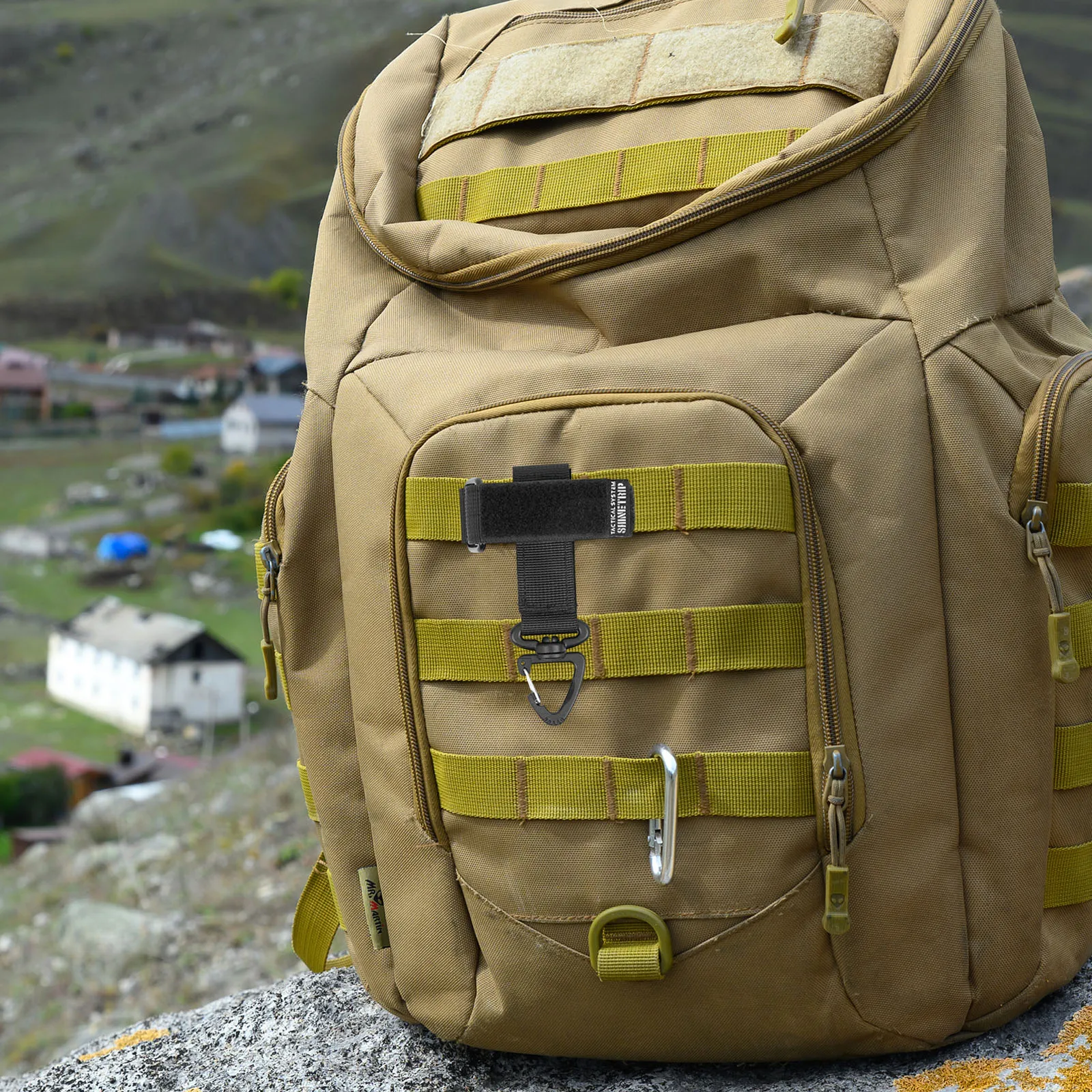 Nylon Pack Attachment Strap Stable System Backpack Straps Lightweight Easy To Use for Securing Luggage Compression Gear Tents