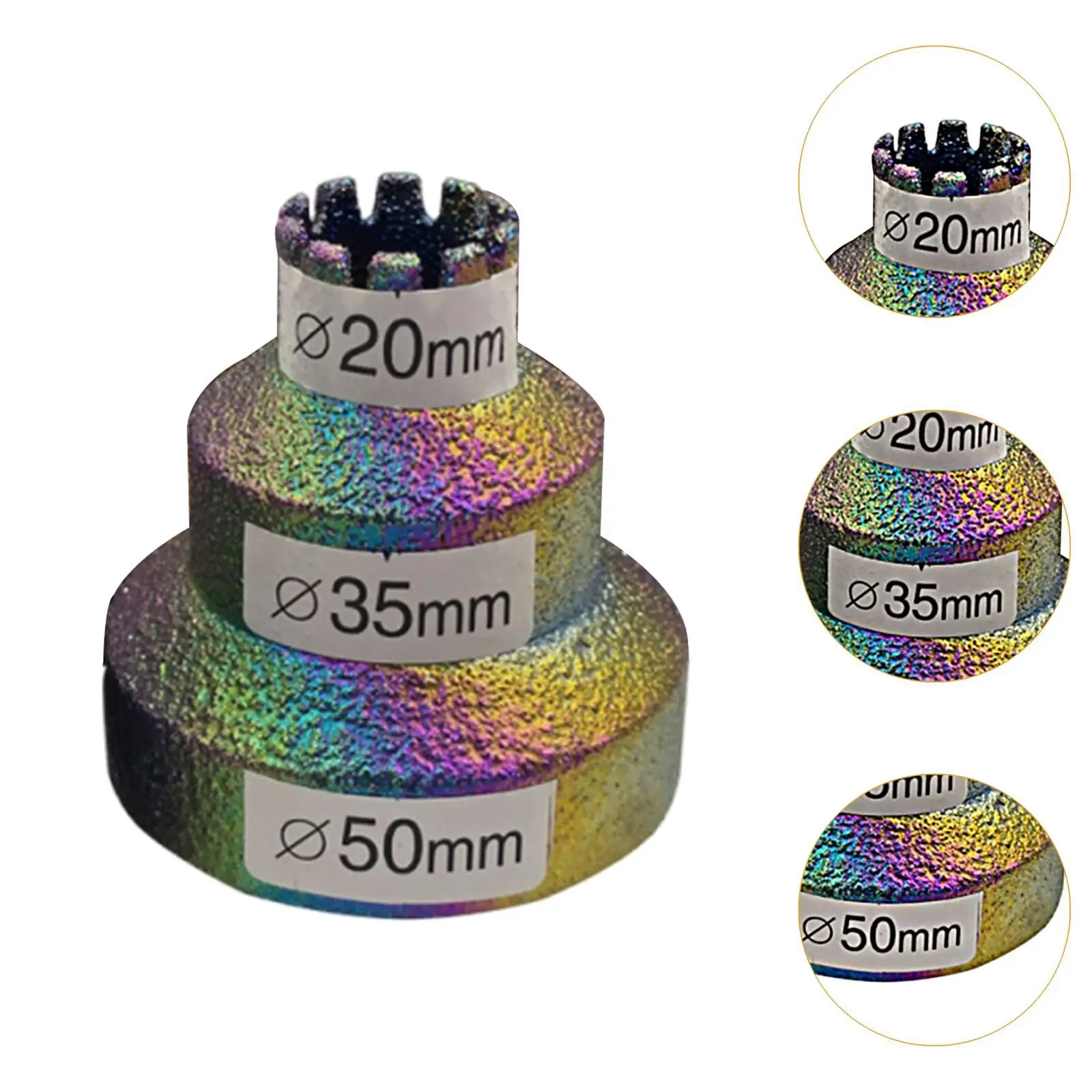 Beveling Chamfer Bit Professional Hole Milling Three-step Hole Expander Tile Cutter for Granite Masonry Ceramic Marble Concrete