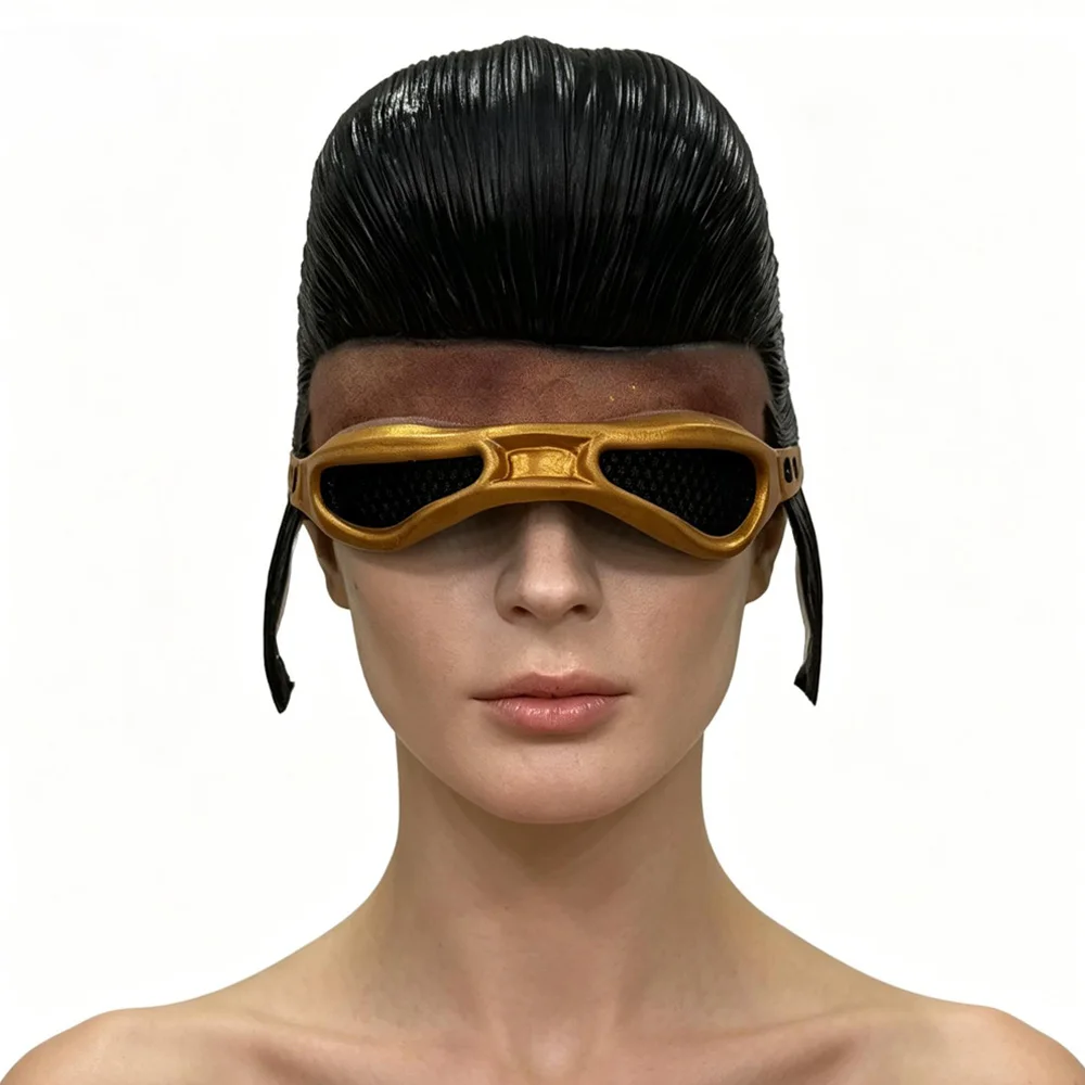 Elvis Half Face Mask Cosplay Vintage Latex Helmet Masks Carnival Masquerade Dress Up Halloween Party Costume Prop Gifts 6