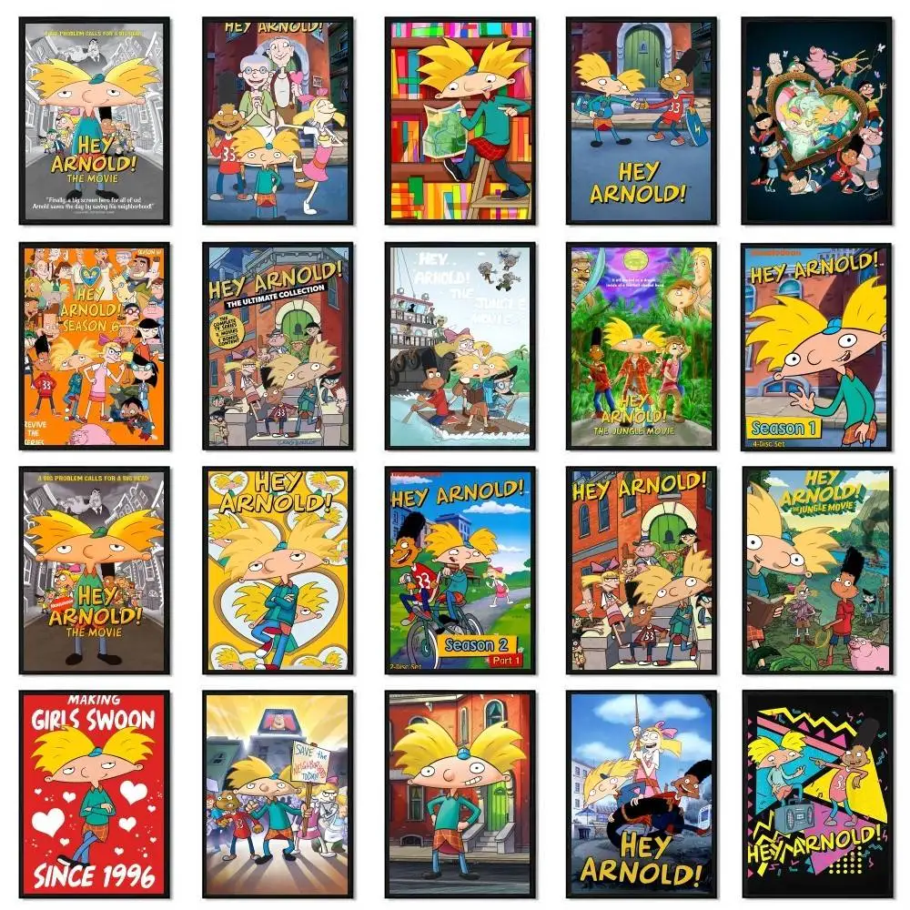 كارتون كول يا أرنولد ملصق طباعة لغرفة النوم غرفة المعيشة ديكور المنزل اللوحة جدار الفن HD صورة جدارية #1