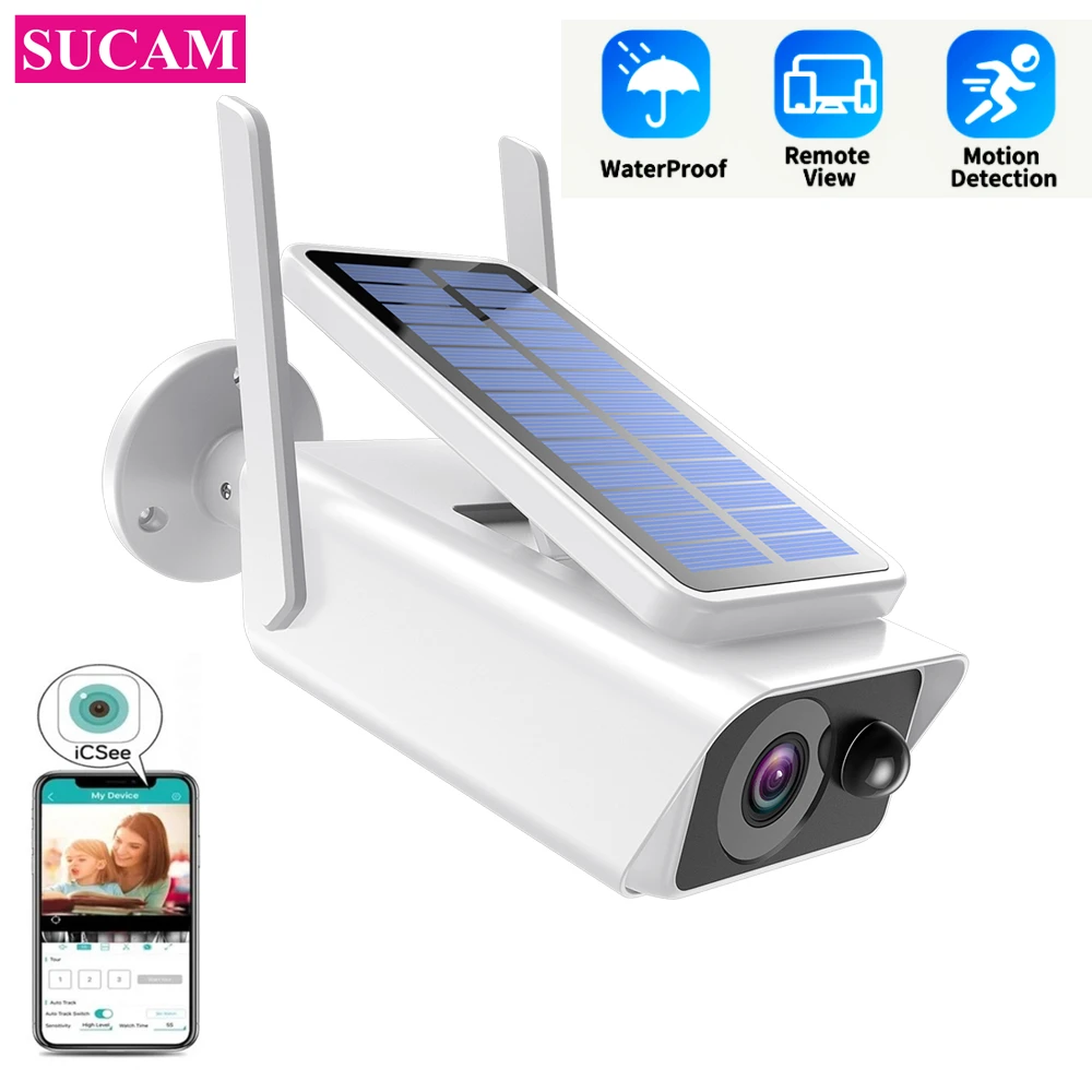 

2MP Low Power Solar Camera 1080P Wireless Waterproof Outdoor Security Bullet Camera Full HD WIFI Video Surveillance ICSEE Camera