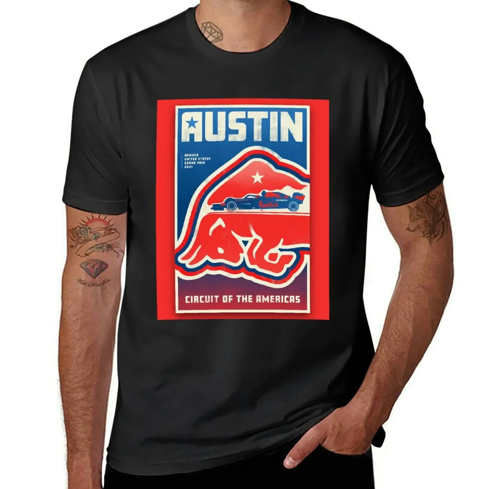 

Grand Prix USA United States Austin GP F1 T shirt Leclerc Ocon Poster Poster T-Shirt vintage clothes tops shirts men graphic