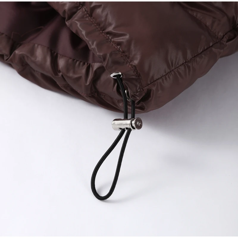 Damen Stehkragen, kurze Jacke, Mantel, Knopfleiste vorne, Wildleder, Lammfell gefüttert, Herbst-Winter-Oberbekleidung, Vintage-High-Street-Outfit – Detail 7