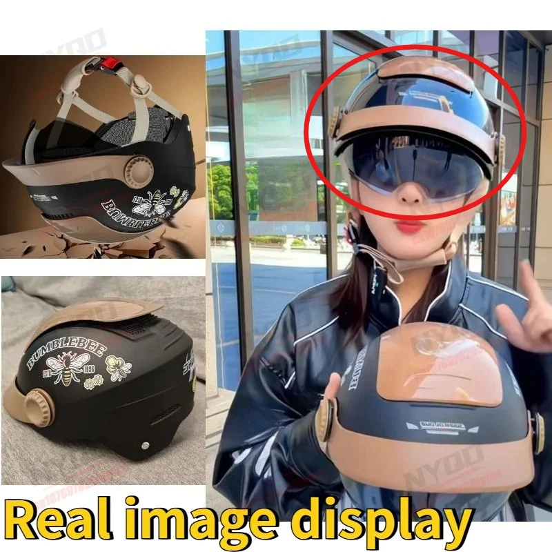 

Motorcycle Riding Helmets for Men and Women, Summer Sun Protection, Comfortable Ventilation, All Season Safety, Half Helmet